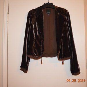 The Limited Brown Velvet Jacket Size S